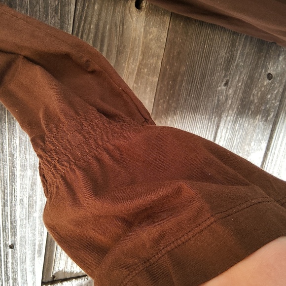 Johhny Was L.A. Brown Dress With Black Embroidery Size Large - Picture 4 of 10